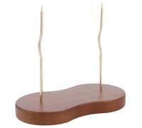 Porte-reçus en Bois à Double Pointe pour Comptoir de Caisse | Support Compact pour Factures et Tickets, Rangement Sûr, Finition Lisse, Style Moderne, Commerce et Bureaux