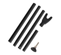 Porte réglable pour la sécurité de la porte - Barre de jammer en verre - Barre de blocage anti-vol - Outil de voyage portable pour les maisons de voyage, accessoires de sécurité pour appartement pour