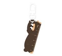 Porte-règle décoratif en acrylique avec marquages pratiques pour l ' organisation du bureau et porte-clés pour outil de mesure en acrylique