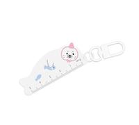 Porte-règle décoratif en acrylique avec marquages pratiques pour l'organisation du bureau et le charme quotidien. Porte-clés outil de mesure en acrylique