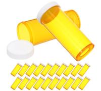 Porte-remède Portable Jaune en Pp, Lot de 25 Pièces pour Adultes | Format Mini, Usage Extérieur et Laboratoire, Design Vide Haute Précision, Pratique pour Emporter