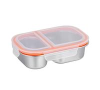 Porte-repas à compartiments - Boîte à déjeuner en acier inoxydable, boîte à nourriture, boîte à déjeuner étanche | Récipient multi-sections en acier inoxydable pour légumes, sandwichs, fruits, viande