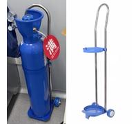 Porte-réservoir d'oxygène 31,5/37,4/43,3 dans Un Chariot de réservoir d'oxygène en métal, Chariot de Cylindre de CO2 Roulant Portable, Chariot de Cylindre d'oxygène léger ménage (110