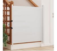 Porte rétractable pour animaux de compagnie blanc 82,5x125 cm