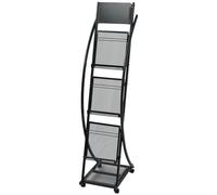 Porte-revue 40 x 32 x 131 cm Noir A4 - VidaXL Noir
