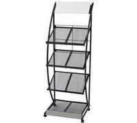 Porte revue 47 x 40 x 134 cm Noir et blanc A4 Noir et blanc G