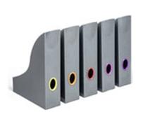 Porte revue - DURABLE - Varicolor - Set de 5 - Assortis - Plastique - Intérieur