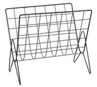 Atmosphera Porte-revues en métal Moderne Life Noir 35-5x31-5 cm