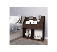 vidaXL Porte-revue pour enfants Chêne fumé 71x30x78,5 cm Aggloméré Multicolore