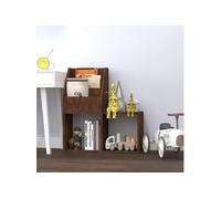 vidaXL Porte-Revue pour Enfants Chêne Marron 71x30x78,5 cm, bibliothèque, présentoir à Livres, Meuble à Livres, étagère, Meuble de Rangement