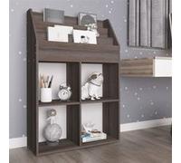 vidaXL Porte-revue d'enfants Gris/chêne sonoma 71x30x114 cm Aggloméré Gris