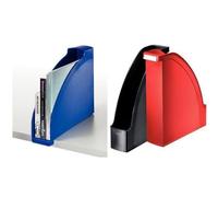 Porte-revues A4 - LEITZ - Plus - Polystrène - Blanc - Capacité 70 mm