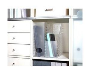 Porte-revues BRILLANT XXL, plastique, gris translucide