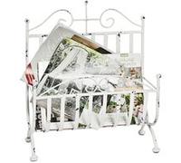porte revues coloris blanc antique - Dim : L 37 x P 18 x P 44 cm -PEGANE- Blanc G
