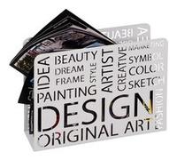 Porte revues Design métal laqué blanc Blanc