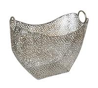 PORTE-REVUES DESIGN "PLATA" | argenté antique, 41 cm, métal | porte-journaux