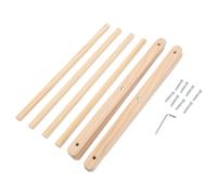 Porte-revues en macramé tissé à la Main, Support de Rangement Décoratif pour Salon, Chambre à Coucher, Bureau, Crèche, Bois de Hêtre, 14,6x13,8 Pouces