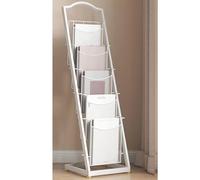 Porte-revues en métal durable avec plusieurs poches pour les espaces publics et l'hôtellerie