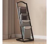 Porte-revues en métal durable avec plusieurs poches pour les espaces publics et l'hôtellerie