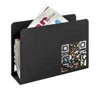 Porte-Revues en Métal "QR Code" 35cm Noir
