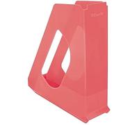 Porte-Revues - Esselte - Europost Vivida - A4 - Noir - Design Ergonomique - Couleur Corail Breeze
