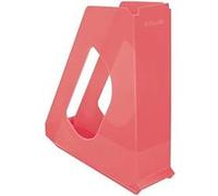 Esselte - Porte-Revues A4, Rangement pour Documents, Catalogues & Magazines, Maison / Bureau, Motif Texturé, Gamme Colour'Breeze, Corail, 628455
