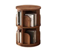 Porte-revues et bibliothèque en bois massif rotatif à 360° pour enfants, table basse ronde (39 x 99 cm)