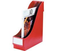 porte-revues extra large, A4, en polystyrène, rouge