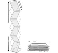 Porte-revues, gain de place, construction durable, argenté