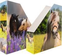 Porte-revues HERMA "Pré aux chevaux" DIN A4 Carton (l)85 mm