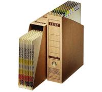 Porte-revues - LEITZ - A4 - Carton ondulé - Papier natron - Marron