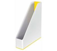 Leitz 53621016 Porte-Revues, A4, WOW, Dual, Blanc/Jaune