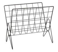 Atmosphera Porte-revues en métal Moderne Life Noir 35-5x31-5 cm