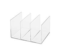 Porte-revues - MAUL - 3 Compartiments - Acrylique - Transparent - H15,8 cm