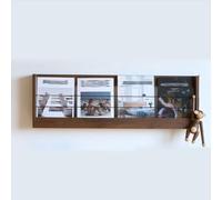 Porte-revues Porte-magazines Mural En Bois, Support Mural Pour Économiser De L'espace Et Présenter Des Catalogues, Porte-documents Pour L'entrée, La Salle D'attente Ou Le Bureau ( Color : B , Size : L