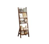 Porte-Revues, Porte-Revues Au Sol, Porte-Journaux en Bois Massif, Support De Rangement pour Magazines en Rotin, Présentoir De Livres Rétro pour La Maison pour L,S