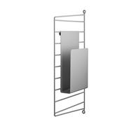 String Furniture Porte-revues String système gris PxHxP 17x27x5cm