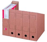 Porte-revues vertical d'archivage, Porte-magazines 260x75x315 mm, 20 pièces, brun
