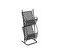 HAKU Möbel Porte revues Noir, métal - Dim.: L 31 cm x H 80 cm x P 27 cm, Style: Art Deco