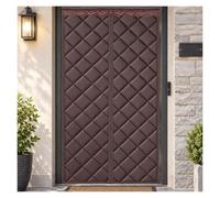 Porte Rideau Hiver Isolant Magnétique Coupe-Froid for Porte | Aimants répartis sur l'ouverture for un passage pratique et une fermeture nette(Brown,100x205cm/39.4x80.7in)