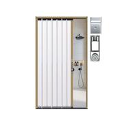 Porte rideau Porte pliante, Pare-brise accordéon gris pliable for salon/buanderie, plusieurs tailles(50x80in (127x203cm))