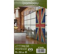 Porte Rideau Voler Design Déco Insectes Bambou Londres Union Jack Masse 90x200cm