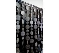 Porte Rideau Voler Design Déco Insectes Plastique Baroque Blanc Masse 90x200cm