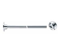 Porte rideaux droit extensible laiton chromé PELLET ASC