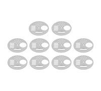 Porte Ronde pour Rucher 6,8cm, En Acier Inoxydable, Rotative, Lot de 10 - Haute Performance, Durable, Idéale pour Apiculture Efficace