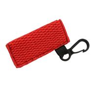 Porte-rouge à lèvres élastique à clipser - Organisateur de baume à lèvres - Porte-clés de voyage pour femme et fille - Fait main, Rouge, Taille unique