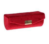 Porte Rouge À Lèvres Étui Maquillage étui à Rouge lèvres Velours baume boîte de Rangement Parfum avec Miroir for Sac Main Voyage(Garnet)