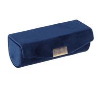 Porte Rouge À Lèvres Étui Maquillage étui à Rouge lèvres Velours baume boîte de Rangement Parfum avec Miroir for Sac Main Voyage(Dark Blue)