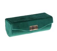 Porte Rouge À Lèvres Étui Maquillage étui à Rouge lèvres Velours baume boîte de Rangement Parfum avec Miroir for Sac Main Voyage(Dark Green)