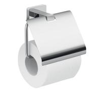 PORTE-ROULEAU AVEC COUVERCLE EN MÉTAL CHROMÉ ATENE